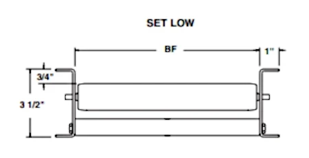 Gravity Roller Curve -  Galvanized 1-3/8" Roller - 18 ga.
