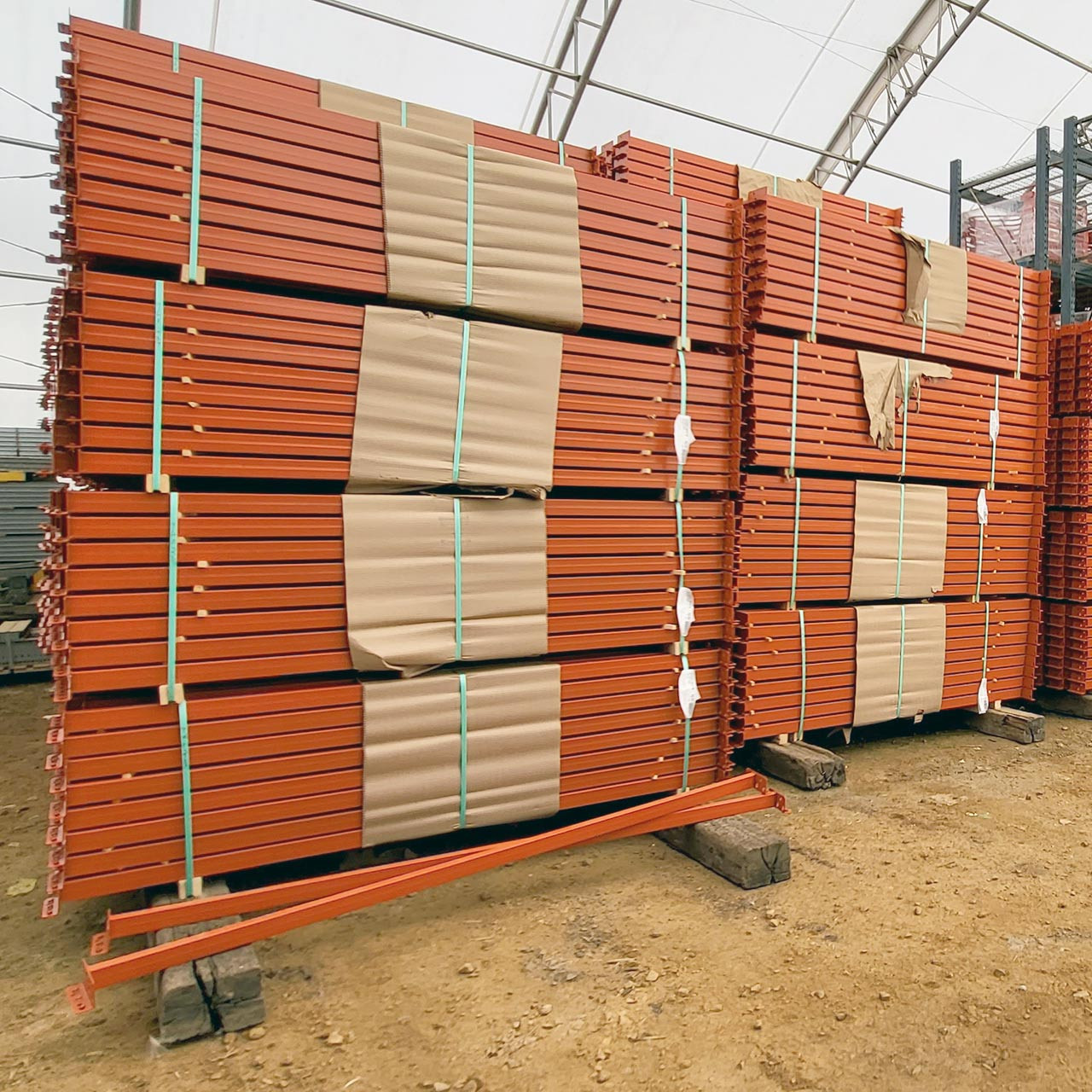 Orange Steel Racking Vestil Steel Pallet Racking Beam 9ft 6000lb Capacity Orange Vestil 9 ...