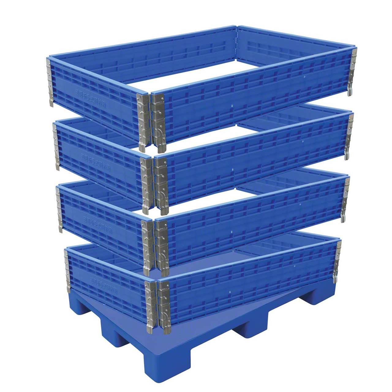 Containers can be from one to four levels high