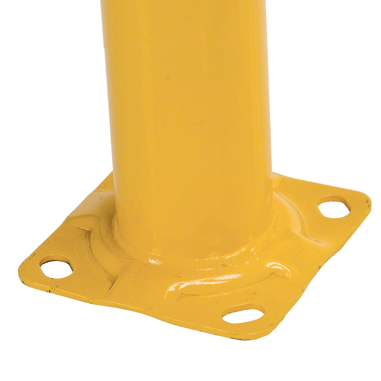 The heavy duty base plate mounts permanently to the floor for true safety