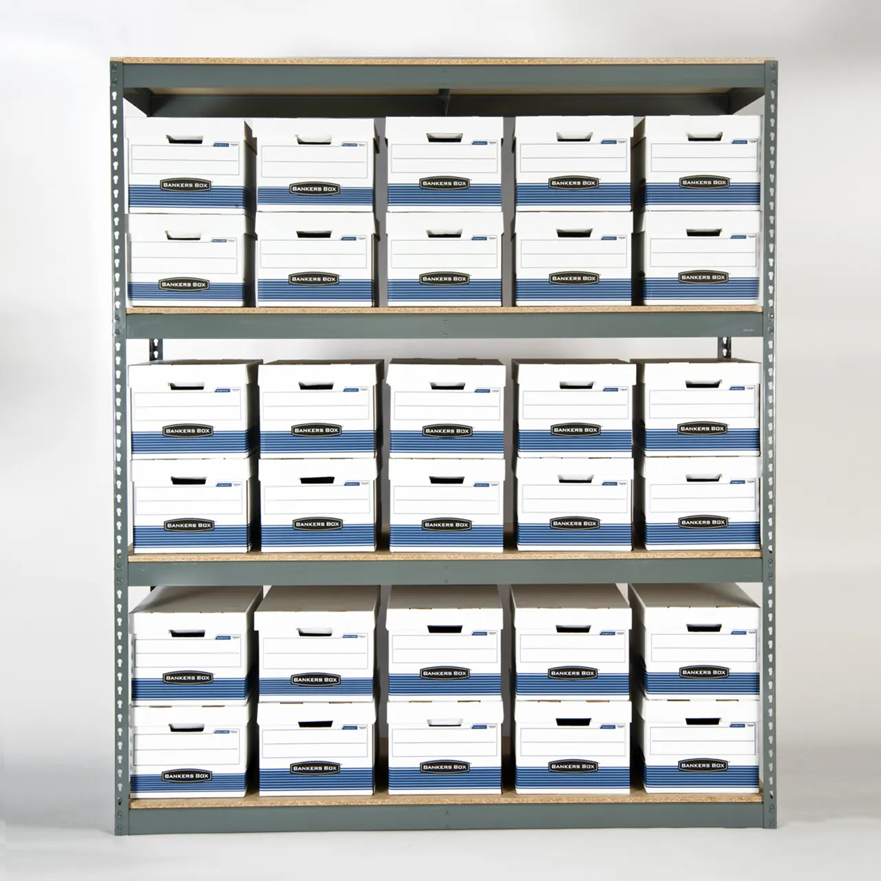 RiveTier II Boltless Long Span Shelving Starters--in action RiveTier II Boltless Long Span Shelving Starters--in action