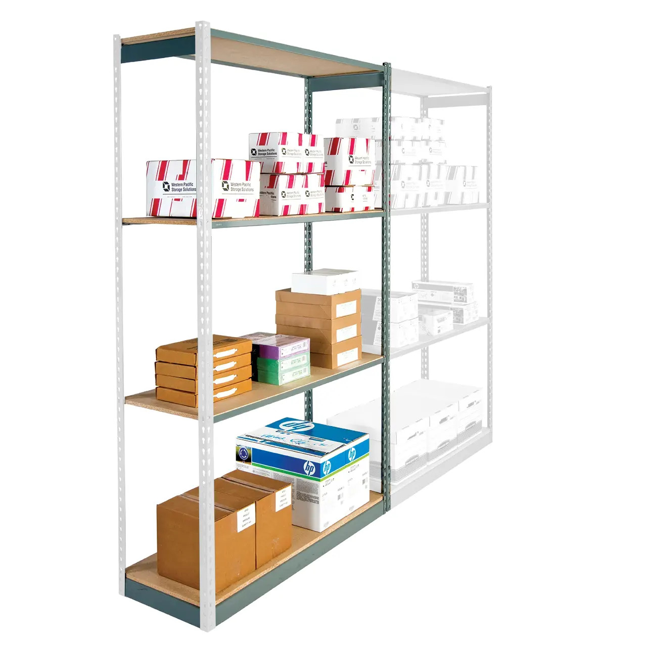 Low Profile Boltless Shelving Adder Low Profile Boltless Shelving Adder