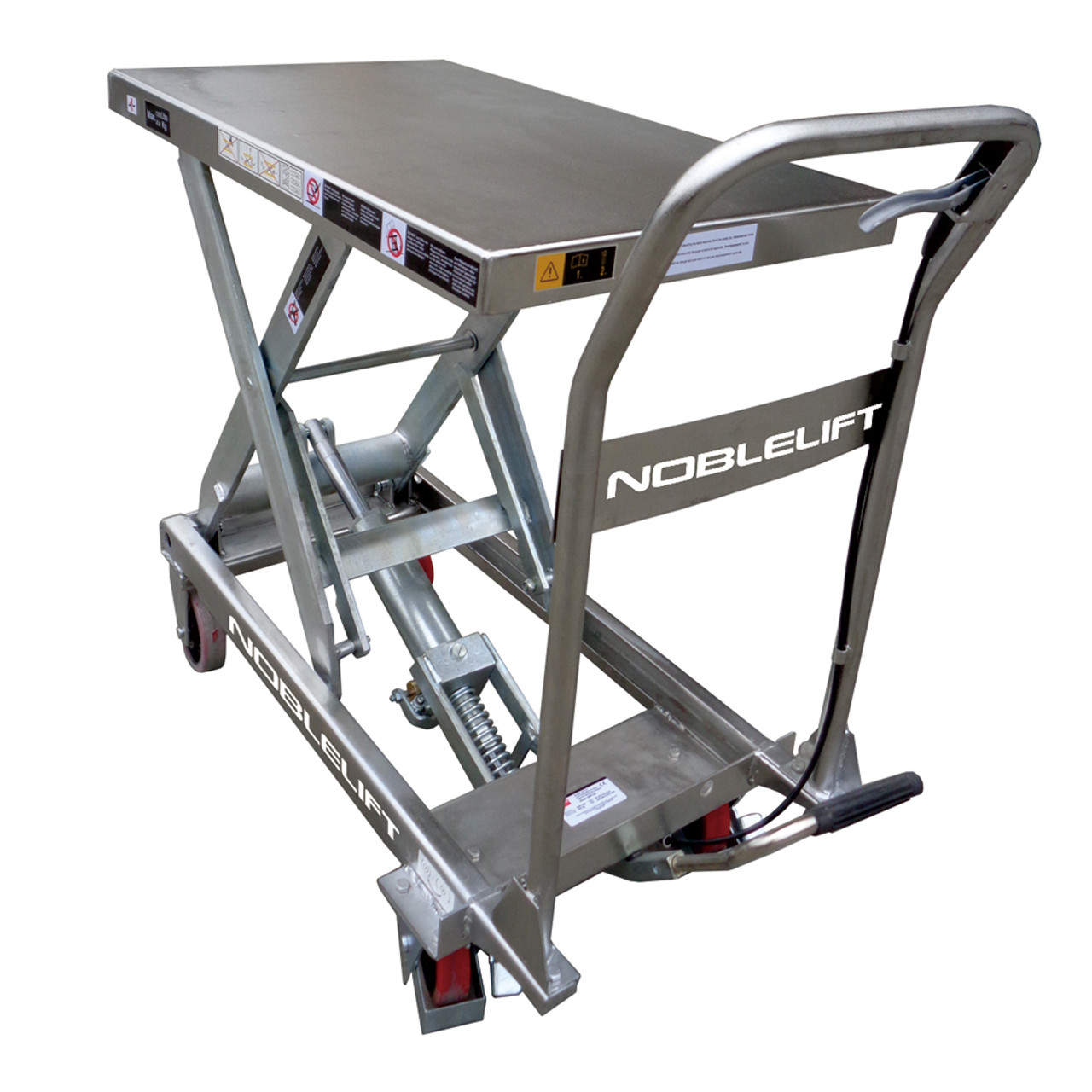 Stainless Steel Single-Scissor Manual Lift Table