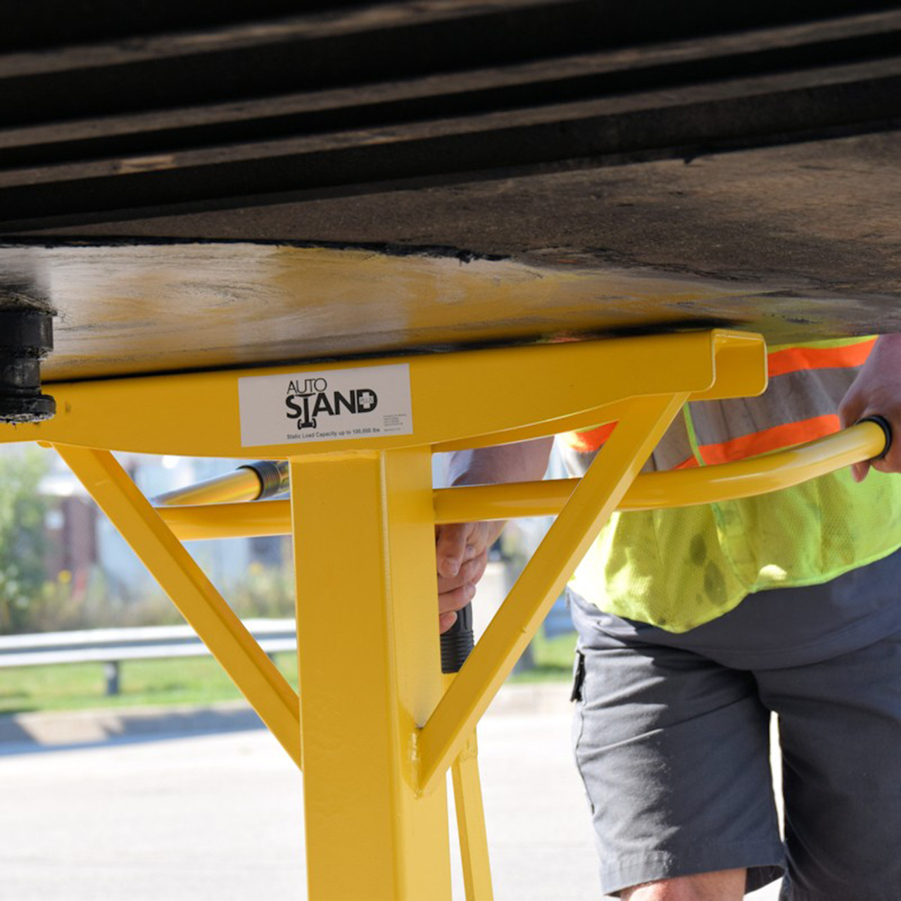 AutoStand Plus In use