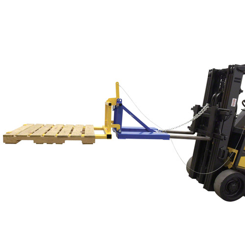 Forklift Mounted Pallet Dumper on forklift