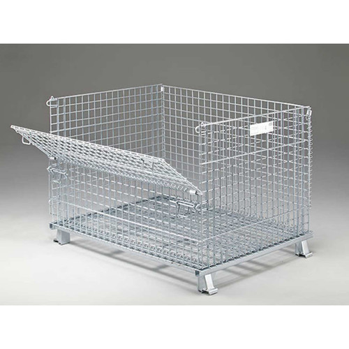 Folding Wire Basket Side View