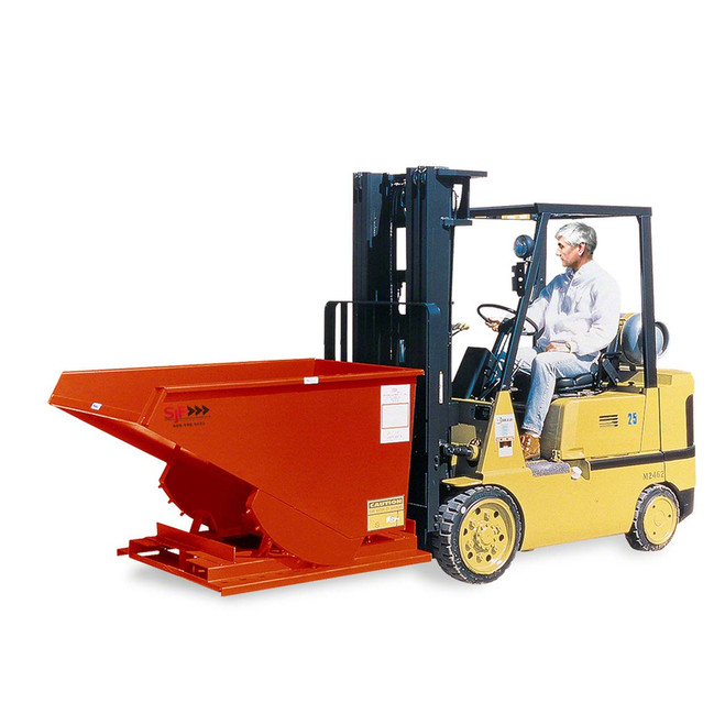 Self Dumping Hopper with Forklift Heavy Duty Model