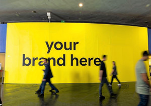 Canvas over wall in South Entrance