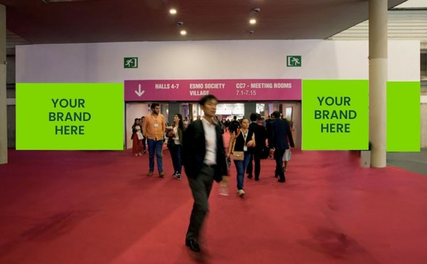 Vinyl on wall at Hall 3 towards the Underwalkway entrance