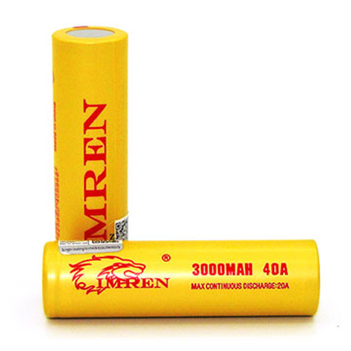 Imren 18650 3000 mAh (40A) Single (Gold) Thumbnail Sized