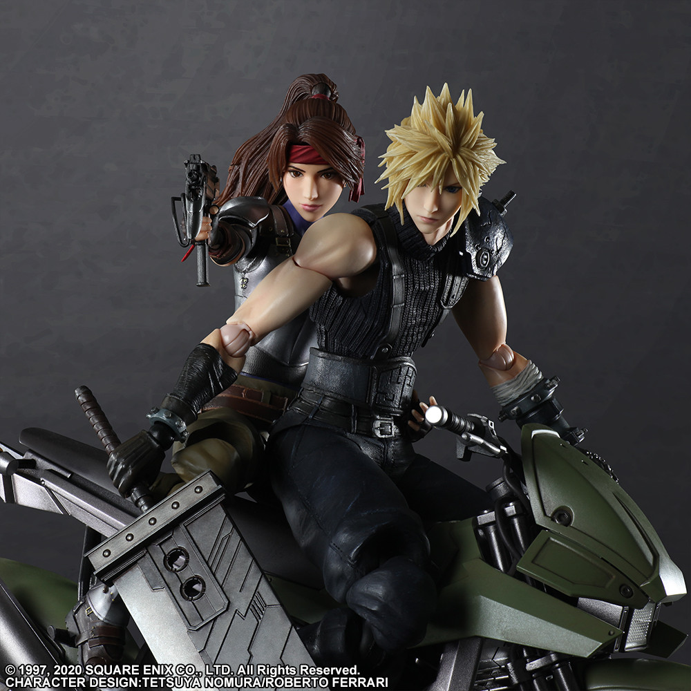 FINAL FANTASY VII REMAKE PLAY ARTS KAI ACTION FIGURE JESSIE, CLOUD