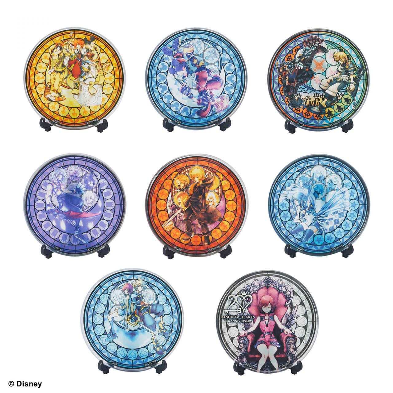 KINGDOM HEARTS 20TH ANNIVERSARY PLATE COLLECTION VOL. 2 DISPLAY