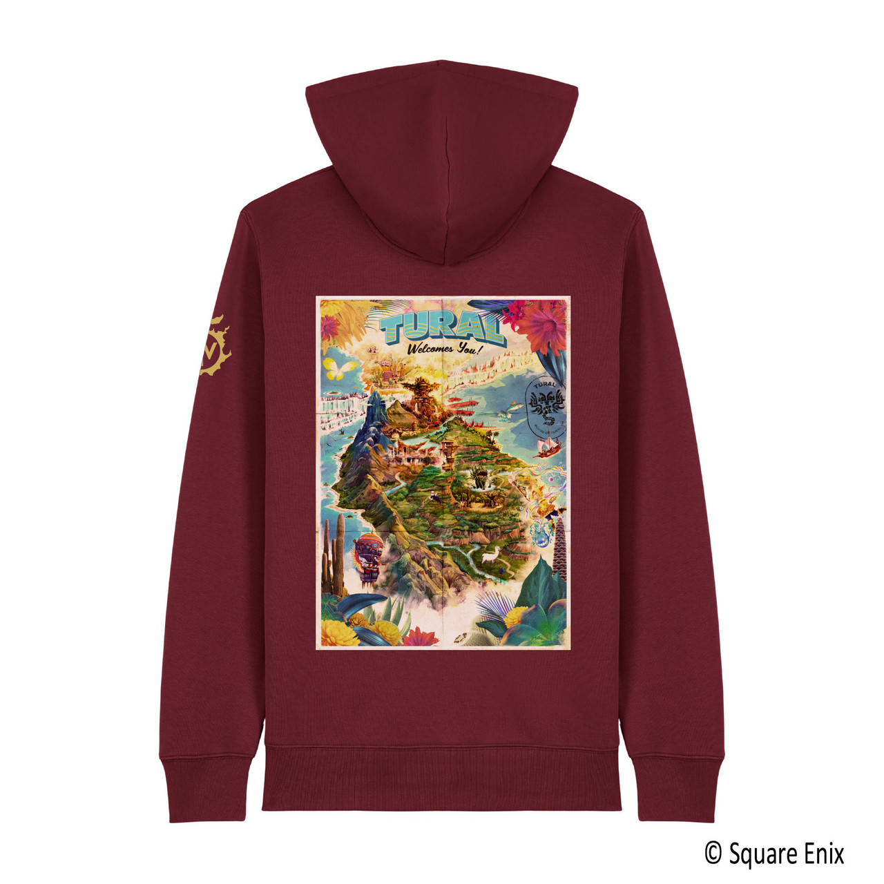 FINAL FANTASY XIV DAWNTRAIL Hoodie - TURALIST Maroon | SQUARE ENIX