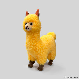 FINAL FANTASY XIV Alpaca Cria Plushie with Sparkly Sticker