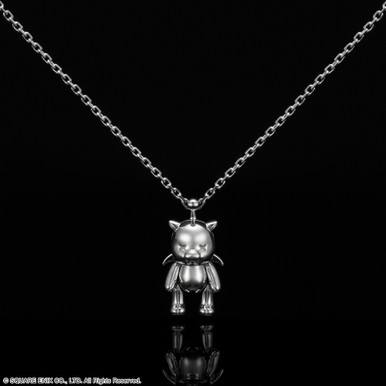 FINAL FANTASY ARTICULATED SILVER NECKLACE - MOOGLE