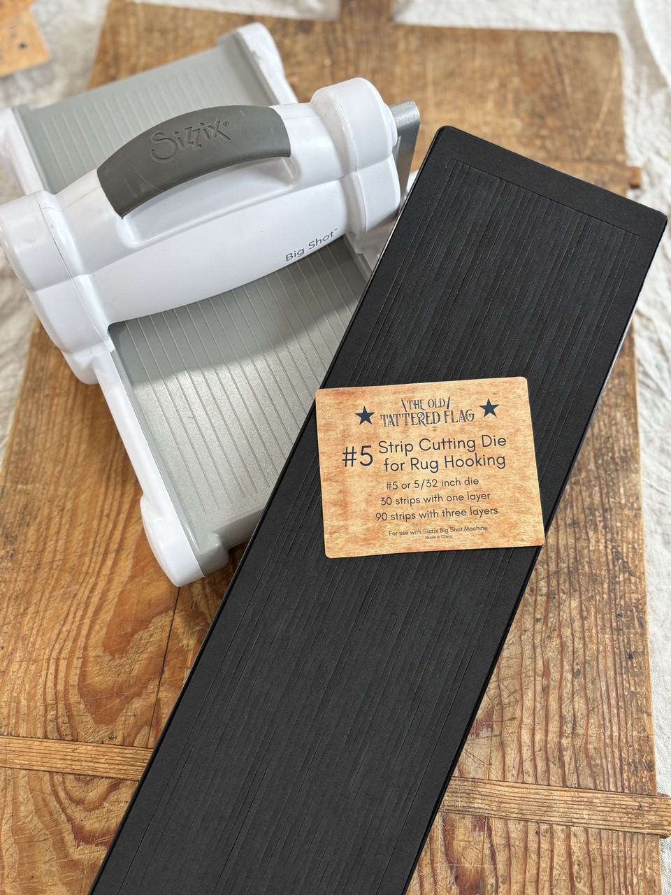 5 or 5/32 inch Strip Die for Rug Hooking