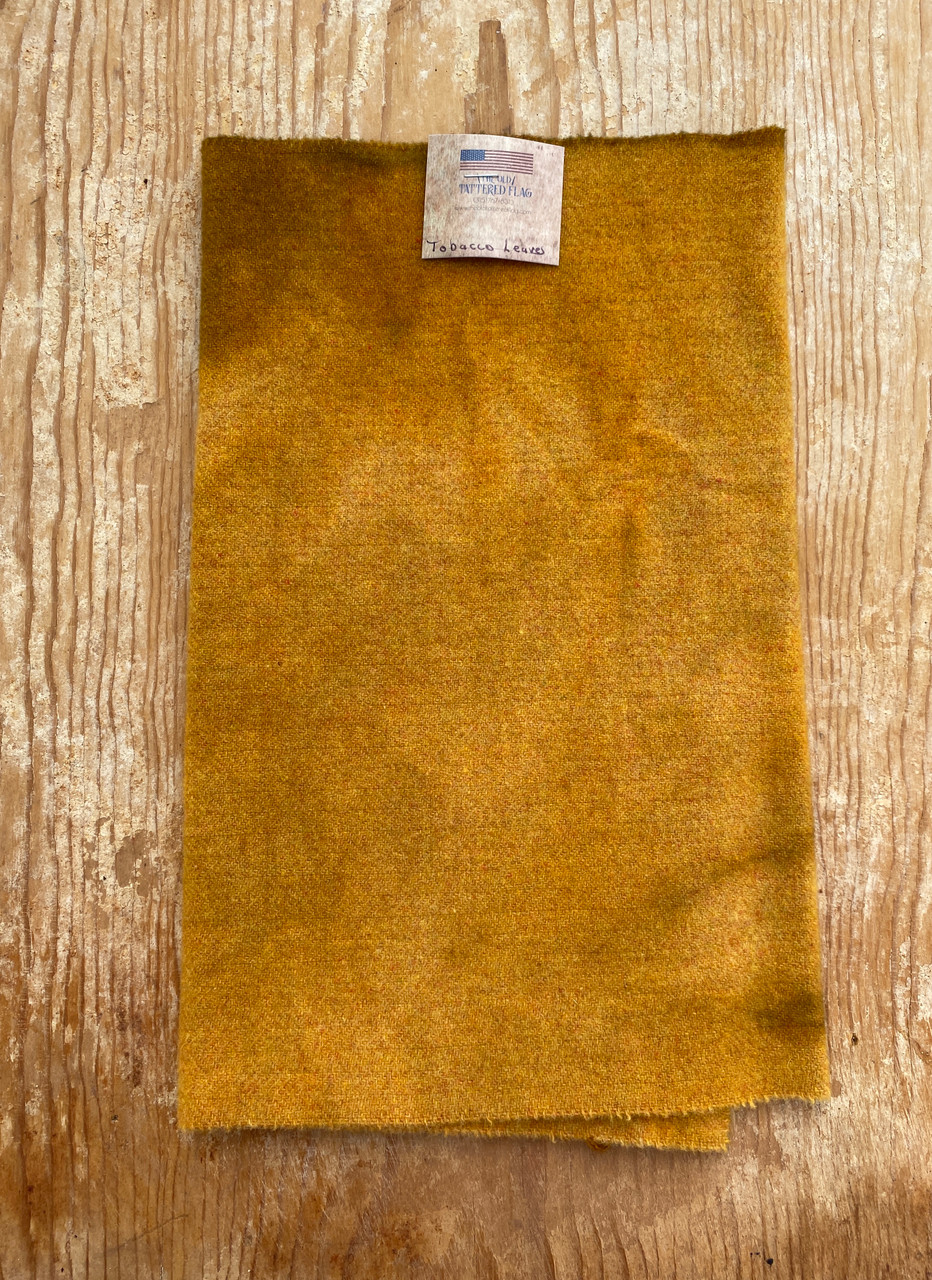 Tobacco Leaves Hand Dyed Wool