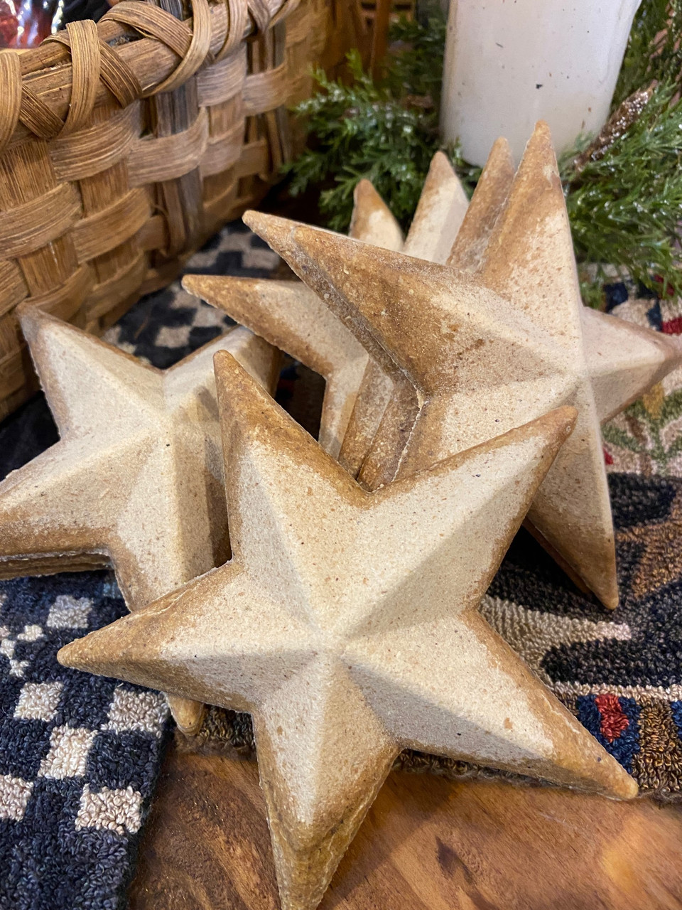 Wooden Stars for Christmas