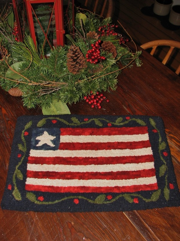 Old Glory Rug Hooking Pattern