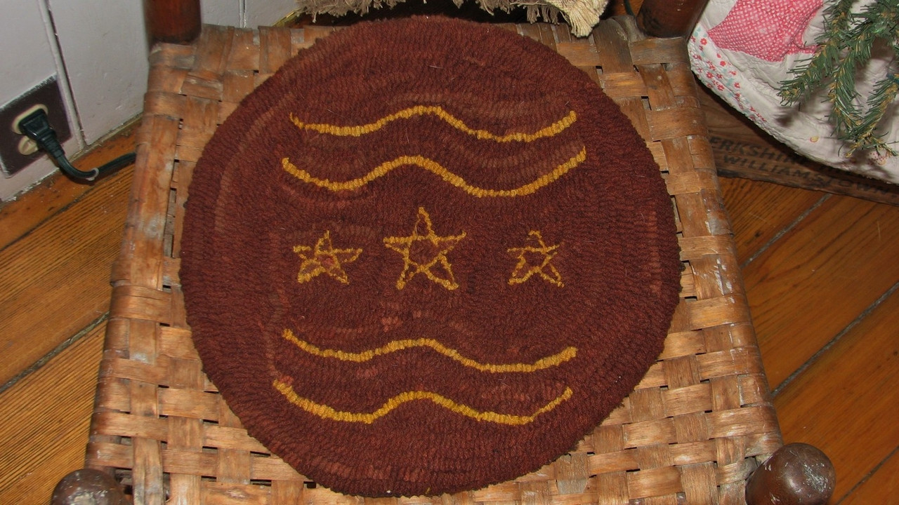 Redware Plate Series: Plate 1 Rug Hooking Pattern or Kit
