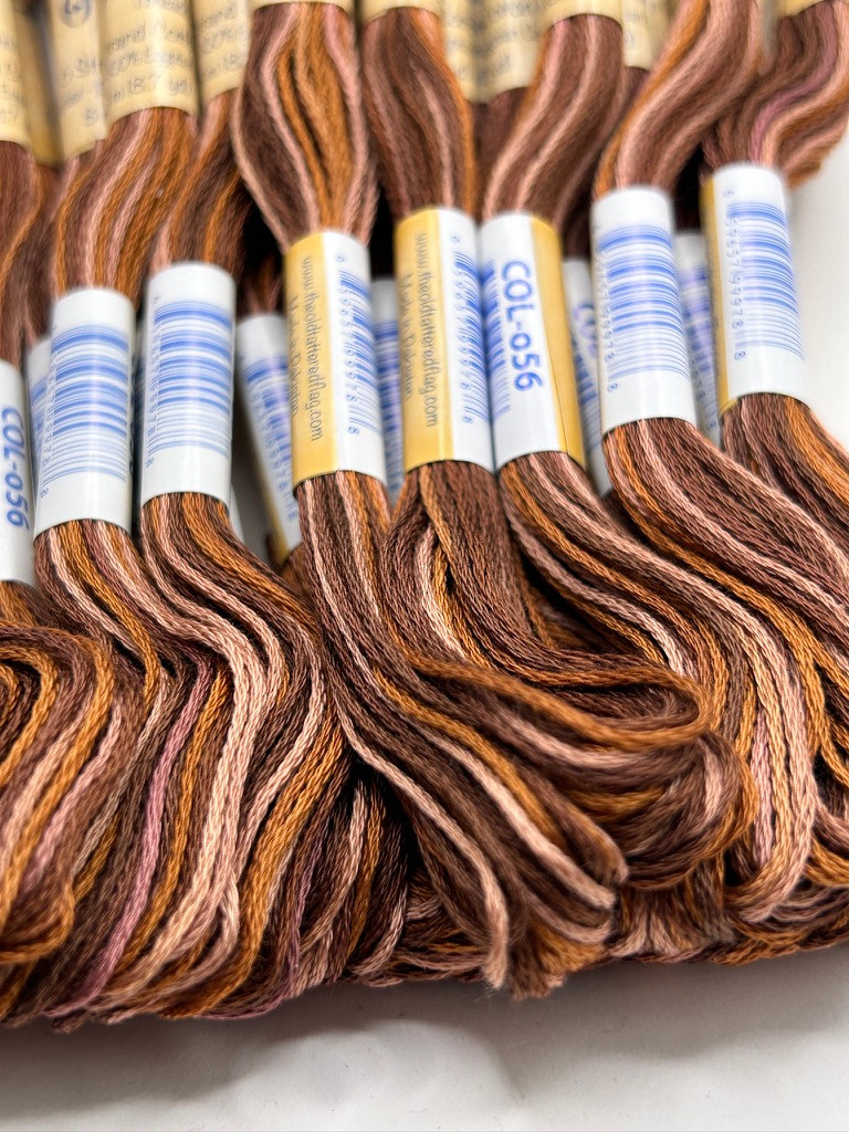 New* OTF Threads™️ 6 Strand Floss Variegated - o56 - Copper Penny