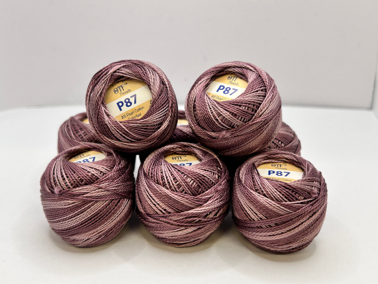 OTF Threads™️ #8 Pearl Cotton - P87 Muddy Purple