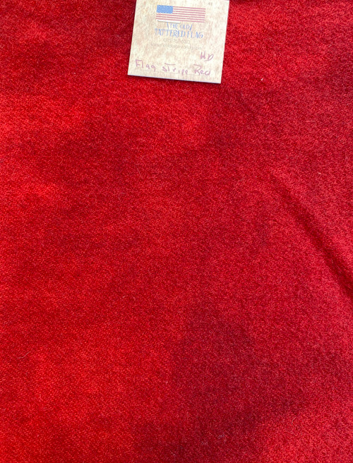 Flag Stripe Red Hand Dyed Wool