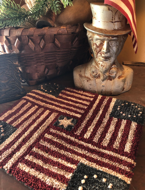 American Beauty Punch Needle Pattern or Kit