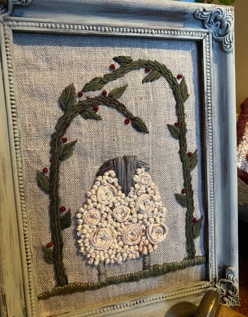 "Sheep in the Grove" Stitchery Pattern or Kit