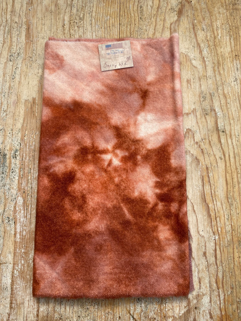 Smoky Red Hand Dyed Wool