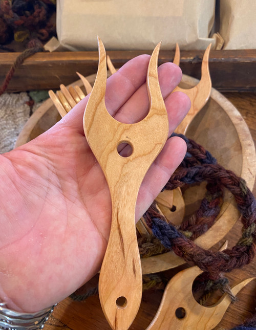 Wooden Lucet Fork ~ For Fiber cords Wooden Lucet Fork ~ For Fiber cords