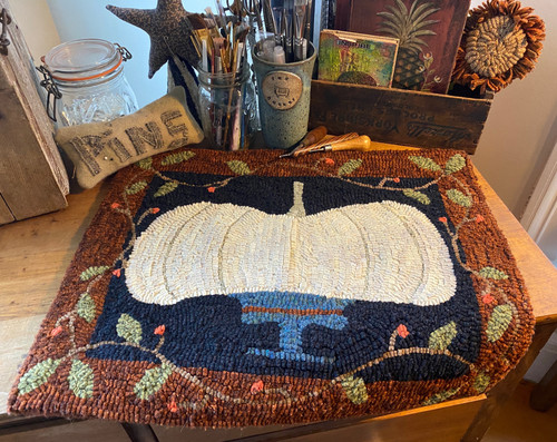 The Pretentious Pumpkin Rug Hooking Kit