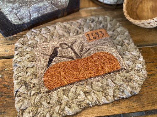 Salem Pumpkin Punch Needle Pattern or Kit