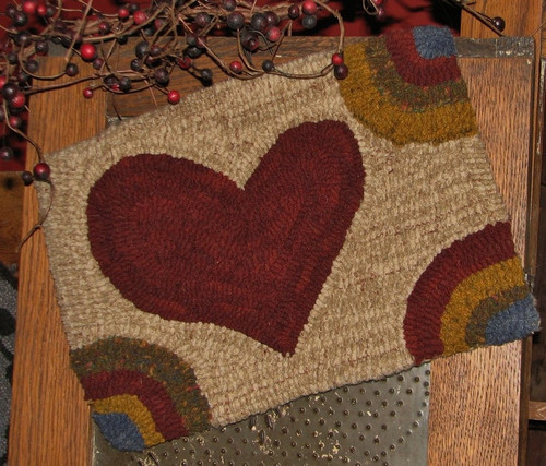 Petite Prims Series: Heart Rug Hooking Pattern