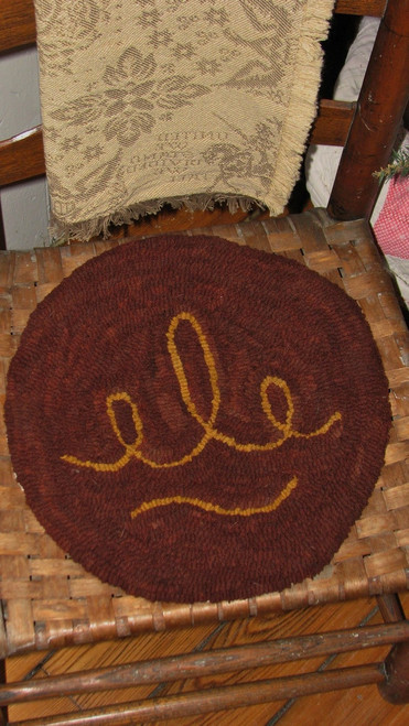 Redware Plate Series: Plate 4 Rug Hooking Pattern