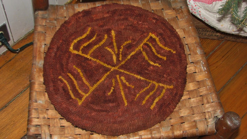 Redware Plate Series: Plate 5 Rug Hooking Pattern