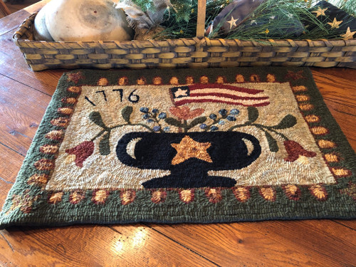 Patriotic Floral Rug Hooking Kit