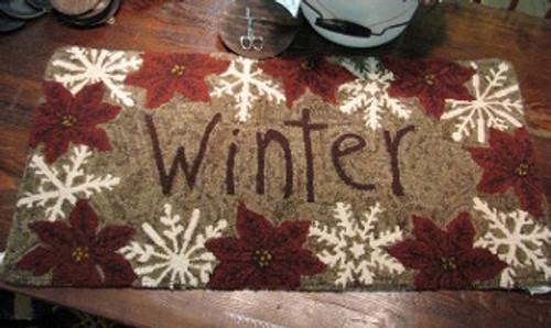 Winter Rug Hooking Pattern