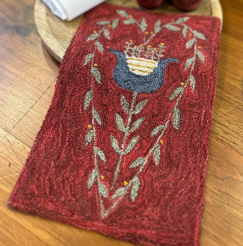 The Tulip and the Heart Punch Needle Pattern or Kit