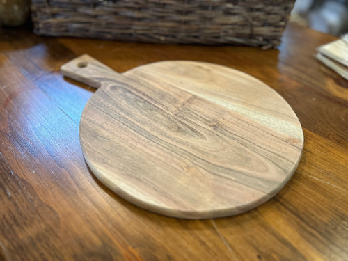 Flat Round Wooden Board