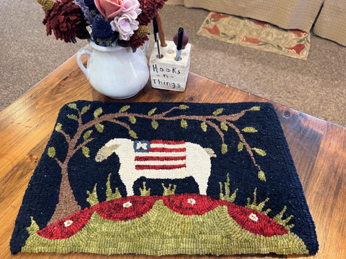 American Sheep ~ Finished Hooked Rug