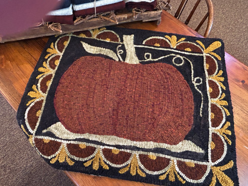 Fancy Pumpkin Rug Hooking Pattern