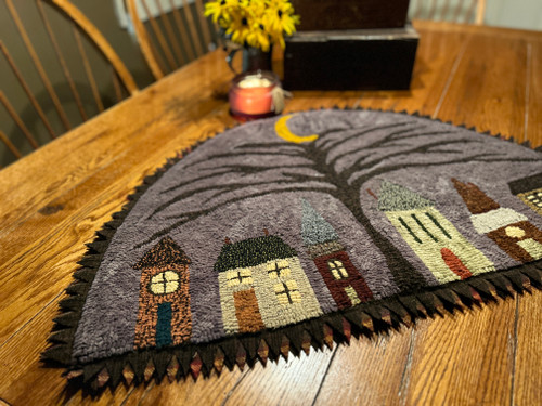 Witches Village Rug Hooking Pattern