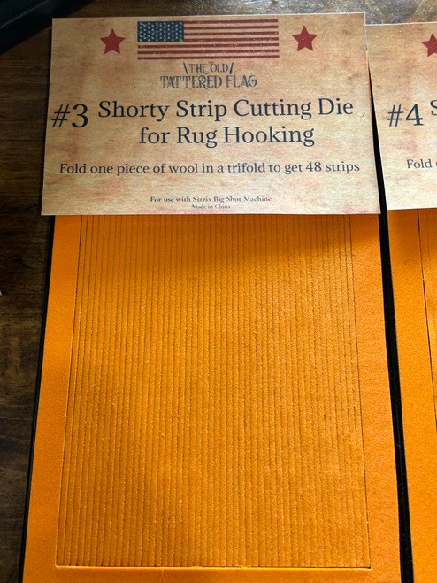 "Shorty" Custom Die ~ #3 Rug Hooking Strip Travel Die