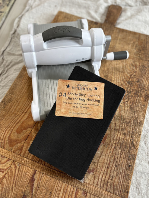 Shorty #4 or 1/8 inch strip die for Rug Hooking