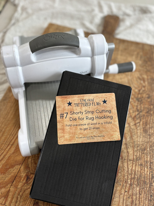 Shorty #7 or 7/32 inch strip die for Rug Hooking