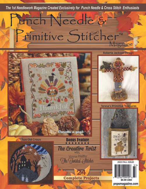 Punch Needle and Primitive Stitcher  Magazine ~ Fall 2023
