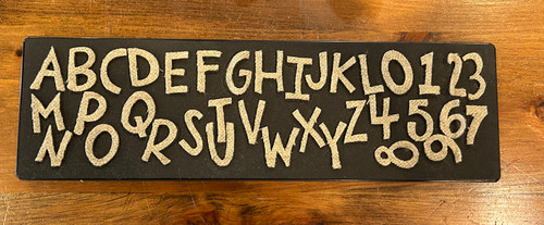 Wonky Alphabet Fabric cutting Die for Appliqué