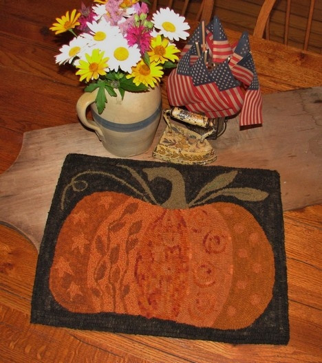 Crazy Doodle Pumpkin Rug Hooking Kit