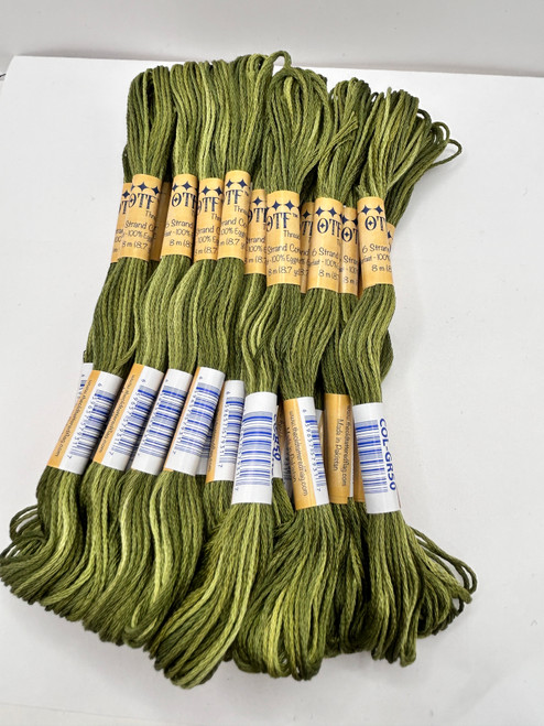 *New* OTF Threads™️ 6 Strand Floss Variegated - GR50 - Leafy Green